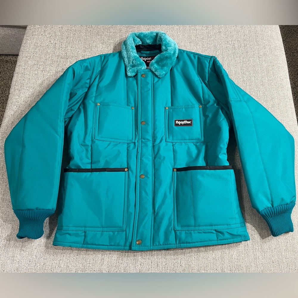 Supreme/Refrigiwear Coat Teal Men’s Large Style J70FW20 Insulated RARE NWOT